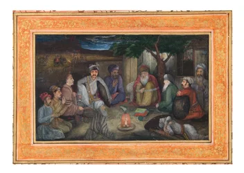 Voyageurs rassemblés dans la nuit, vers 1640